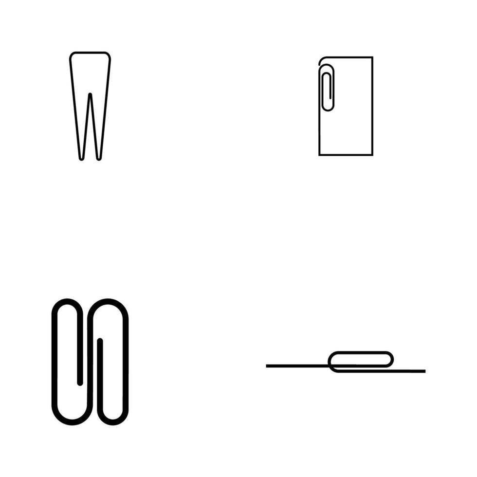 paper clip logo vector