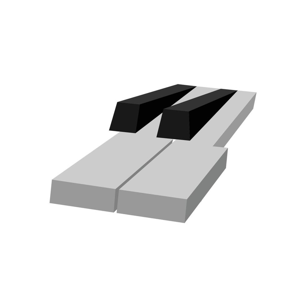 vector de logotipo de piano