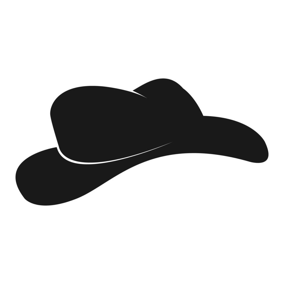 sombrero de hombre Sombrero de hombre clásico negro con ala. ilustración  vectorial, elemento de diseño plano, estilo de dibujos animados 6873334  Vector en Vecteezy