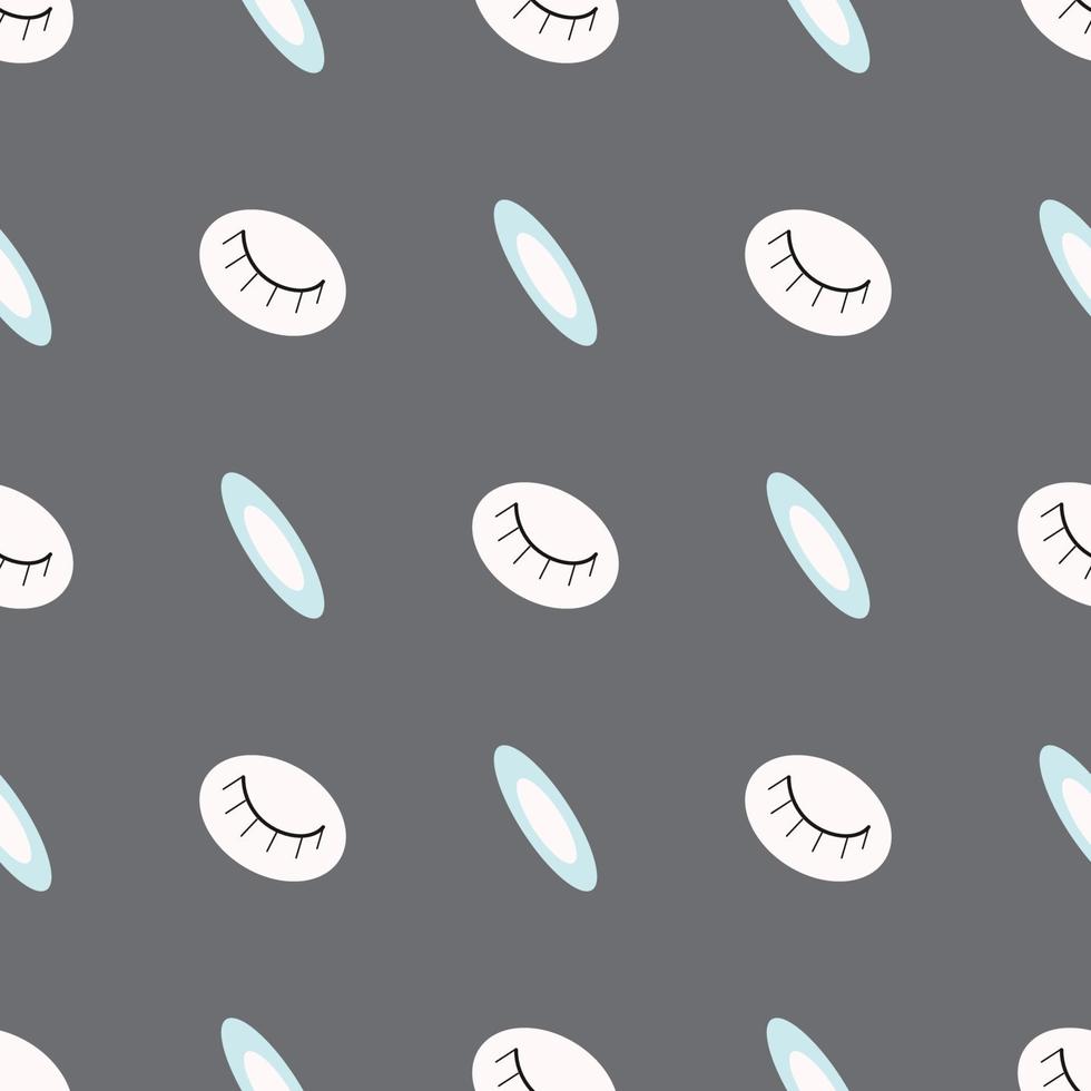 abstract pattern of eyes and circlesmask vector
