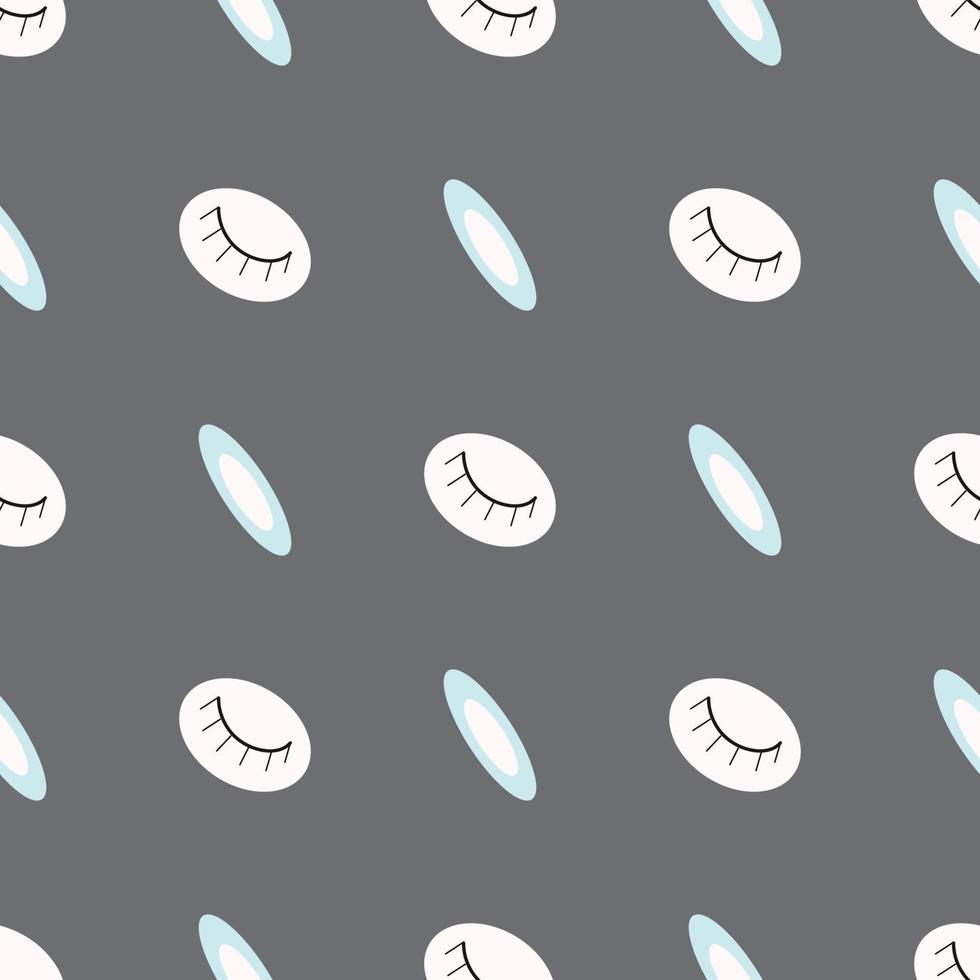 abstract pattern of eyes and circlesmask vector