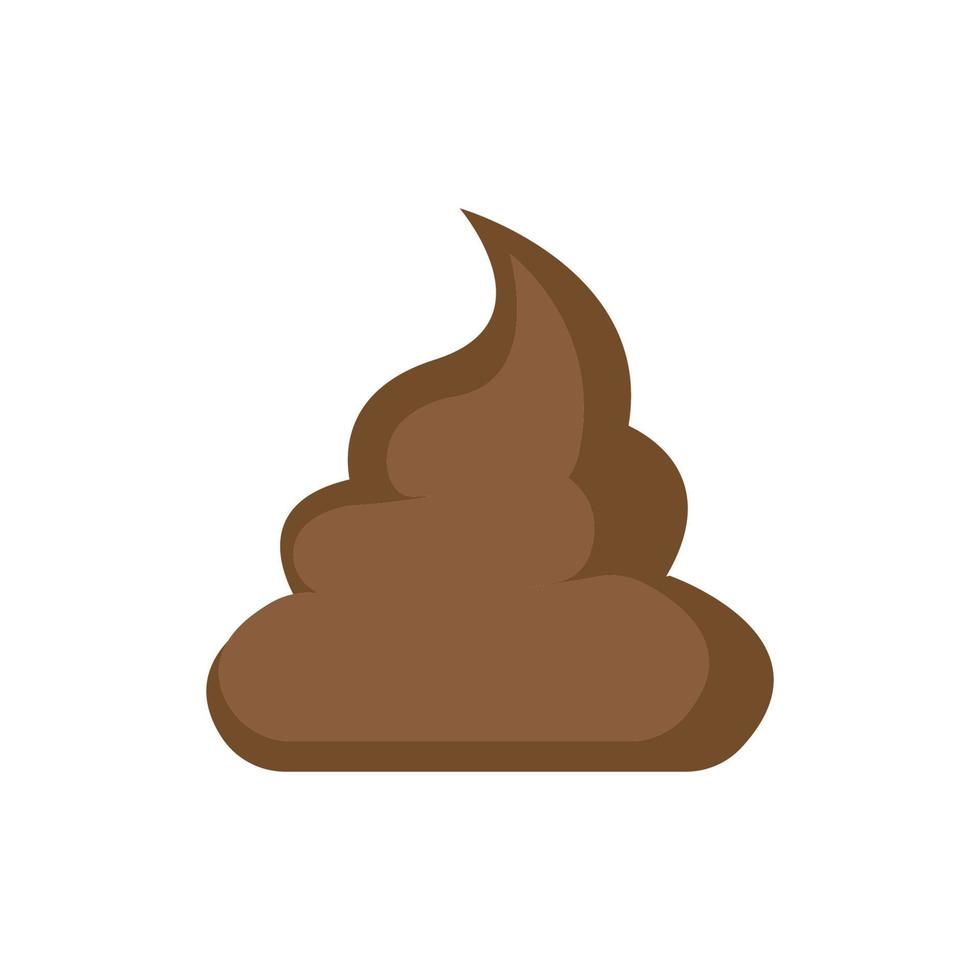 Poop shit vector icon illustration sign for web and design