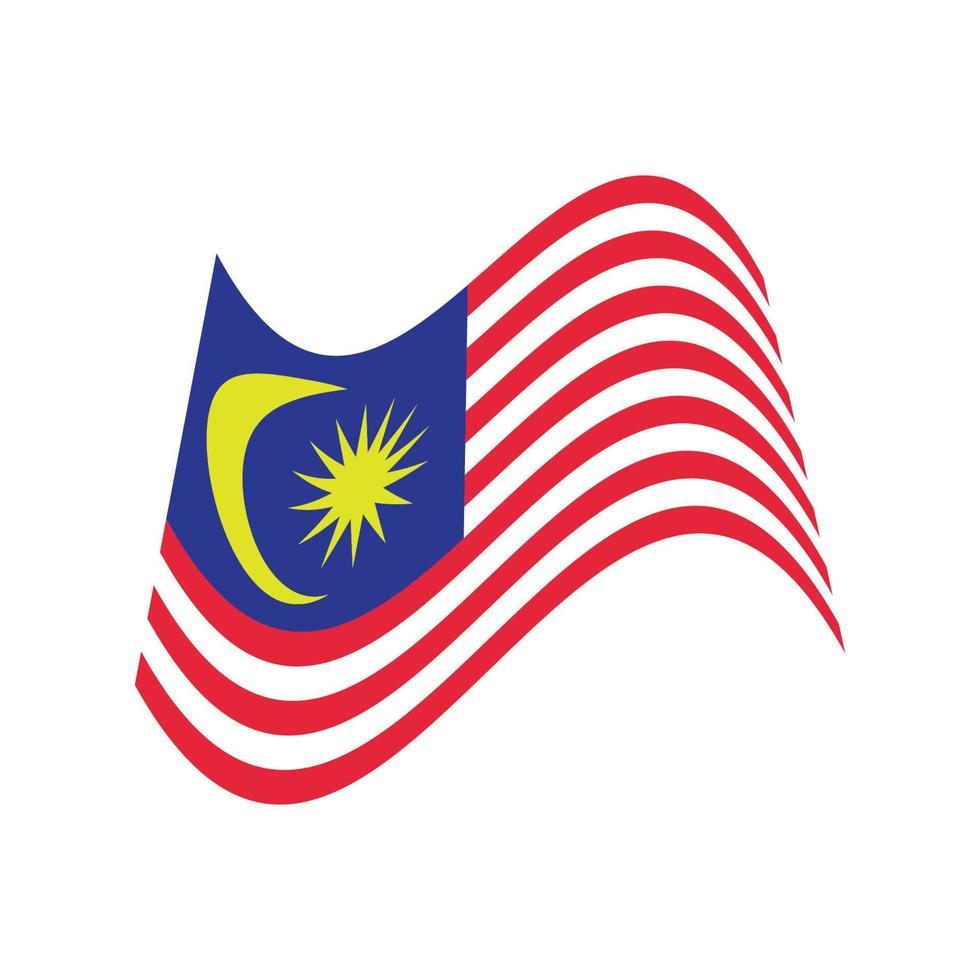 Malaysia flag icon, vector illustration symbol design.