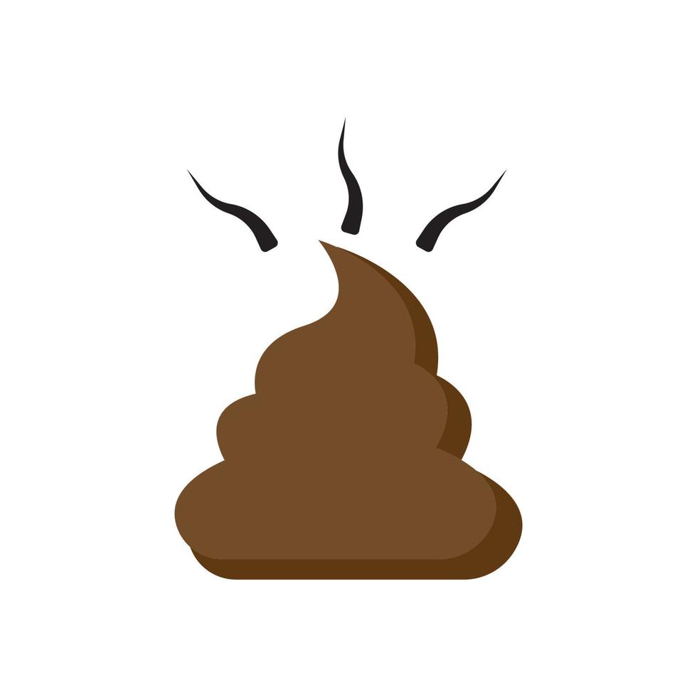 Poop shit vector icon illustration sign for web and design