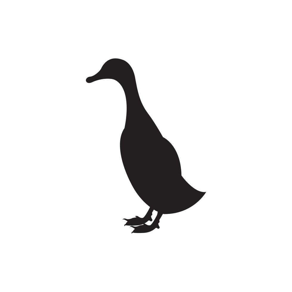 duck vector icon illustration logo design