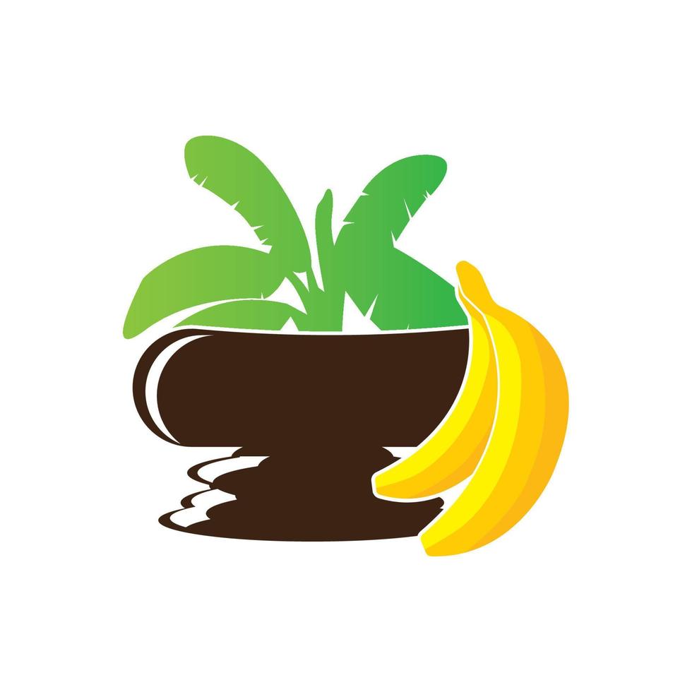 Banana logo,icon illustration vector design