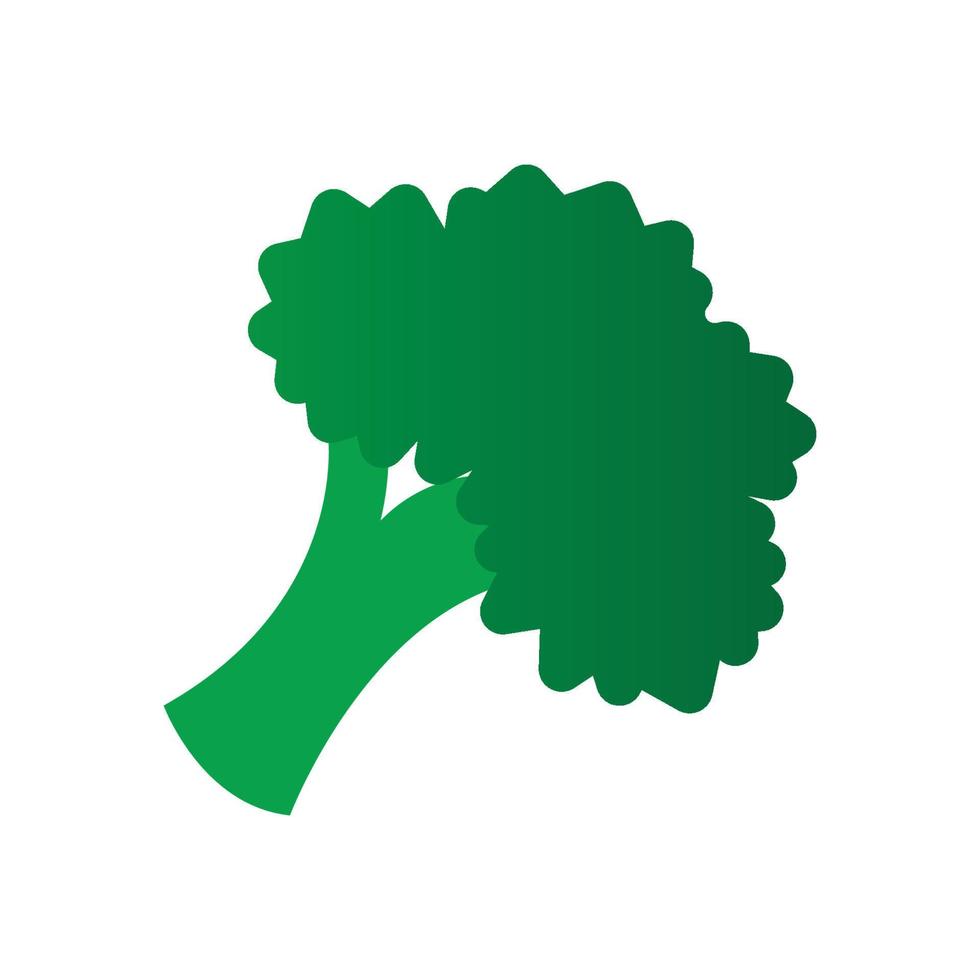 Broccoli vegetable logo,icon vector illustration design