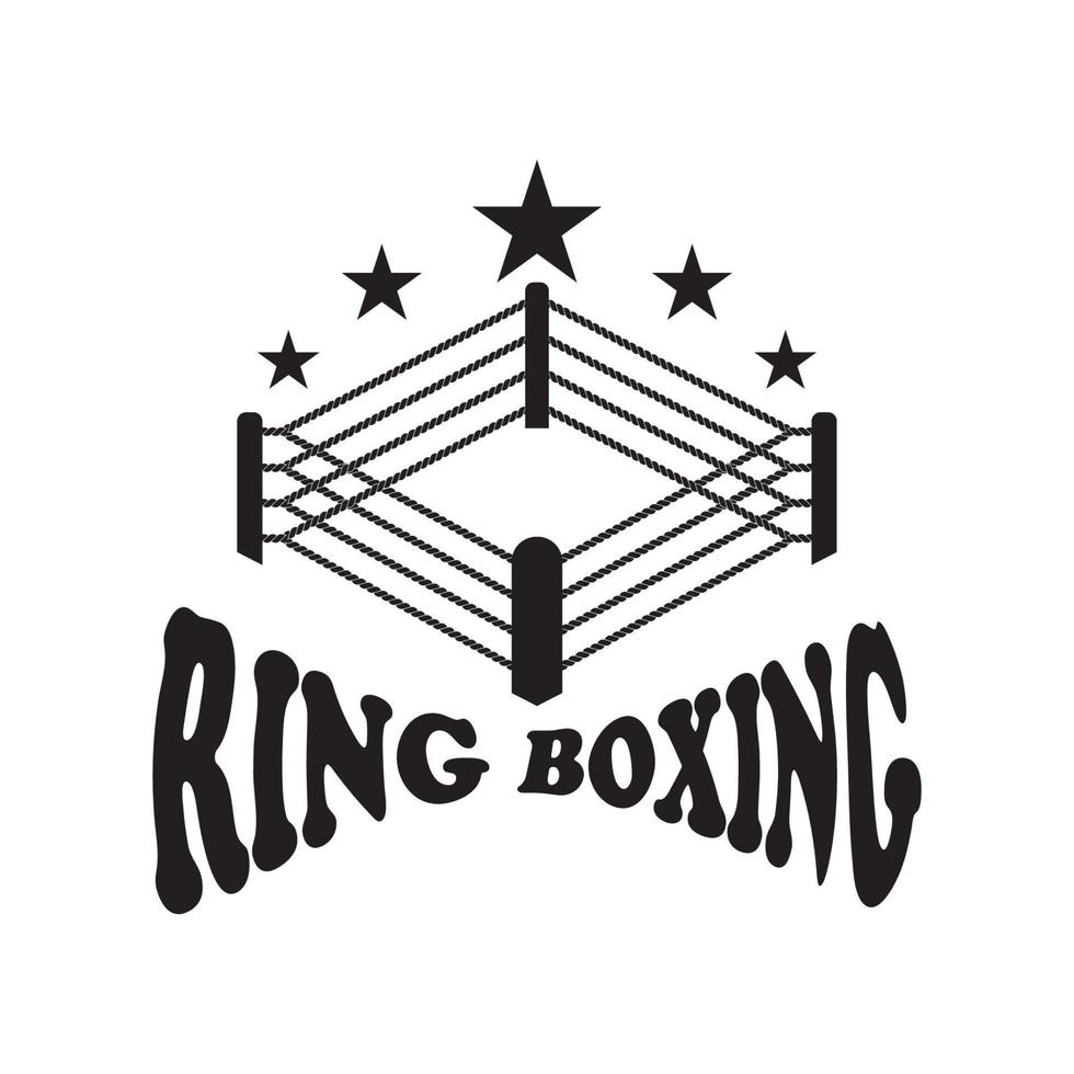 Boxing ring logo,icon vector illustration design 17264592 Vector Art at