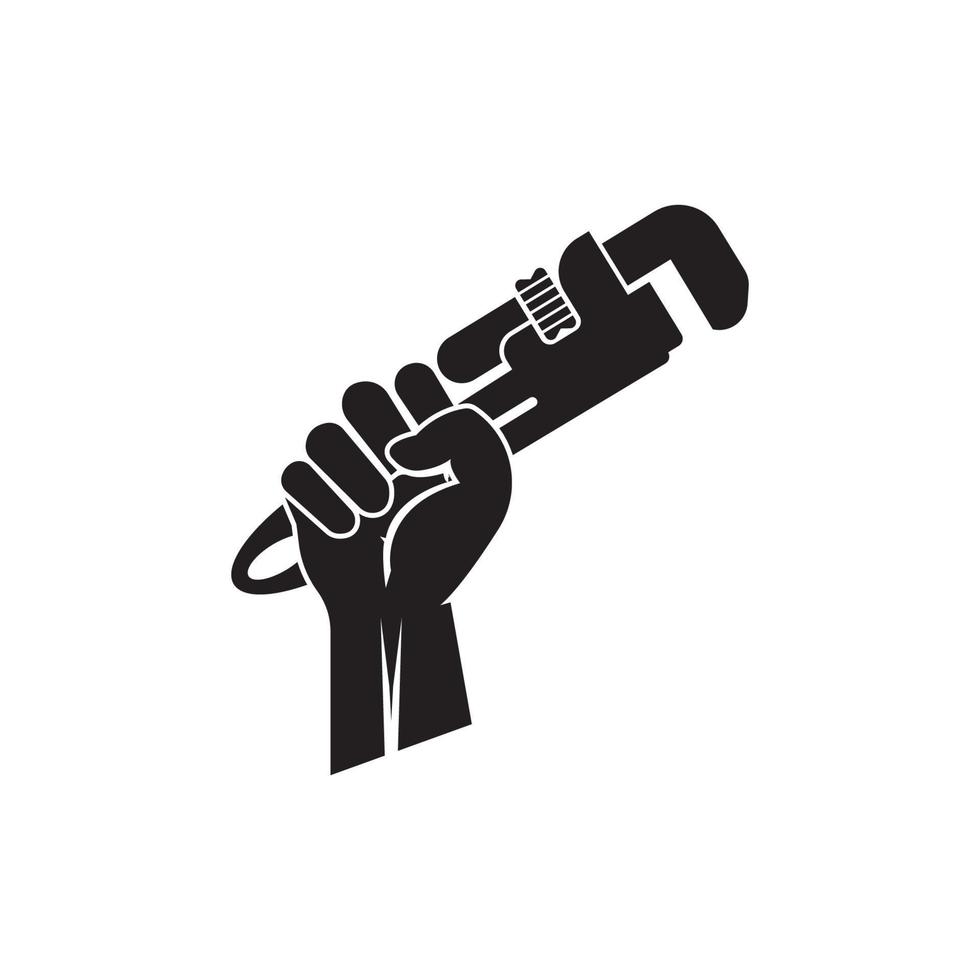 llave de tubo icono vector ilustración símbolo diseño