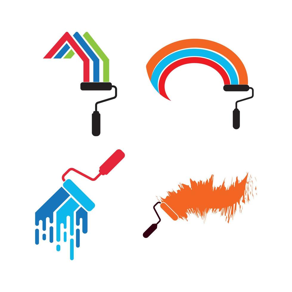 pintura logo plantilla vector icono ilustración diseño