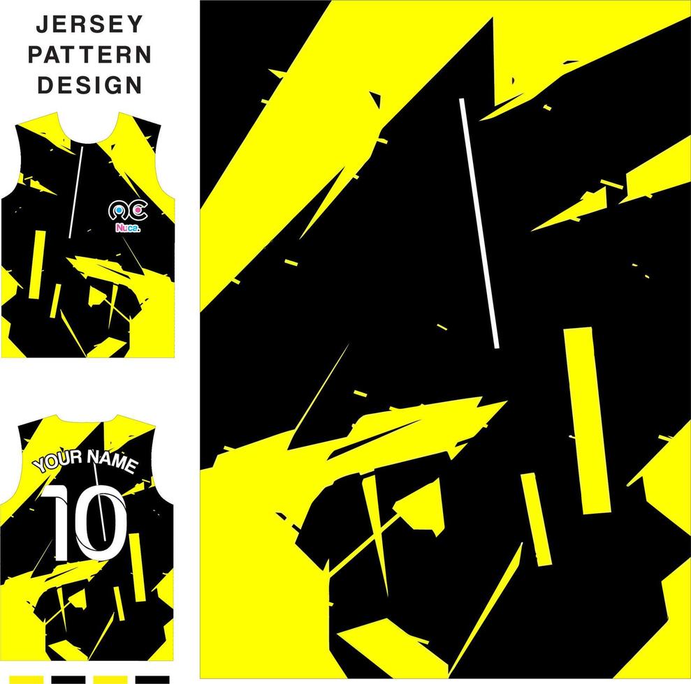 plantilla de patrón de jersey de vector de concepto geométrico abstracto para impresión o sublimación uniformes deportivos fútbol voleibol baloncesto e-sports ciclismo y pesca vector libre