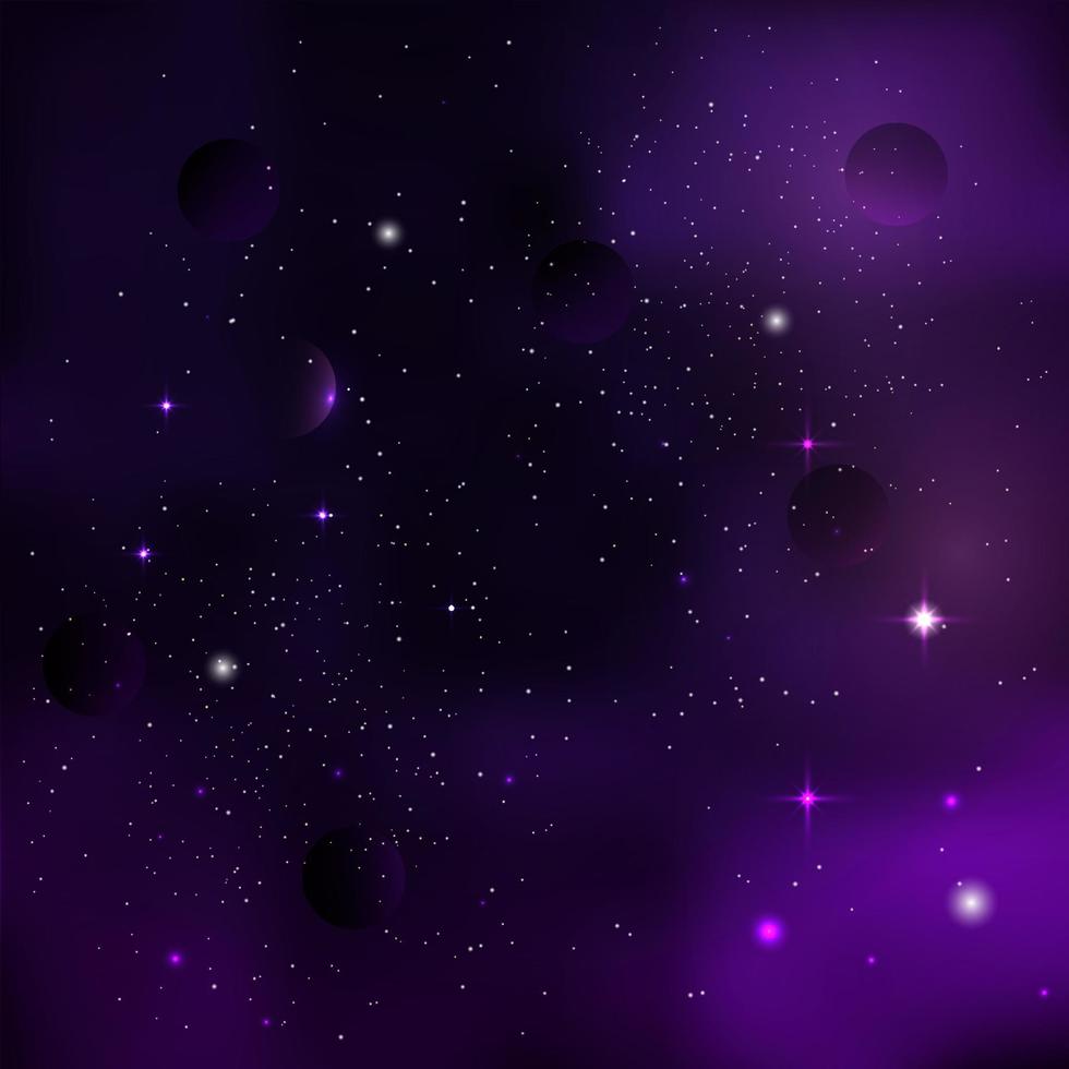 space background with planets vector