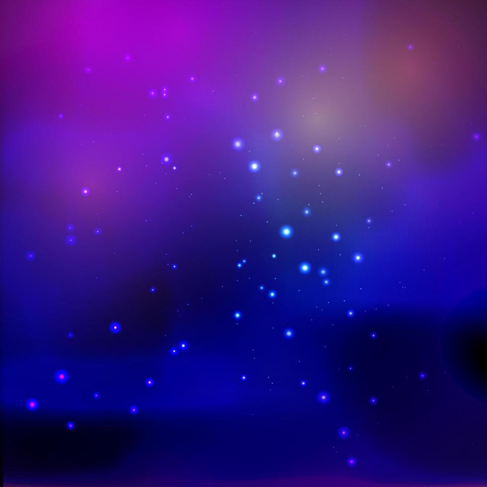 fondo espacial colorido con nebulosas vector
