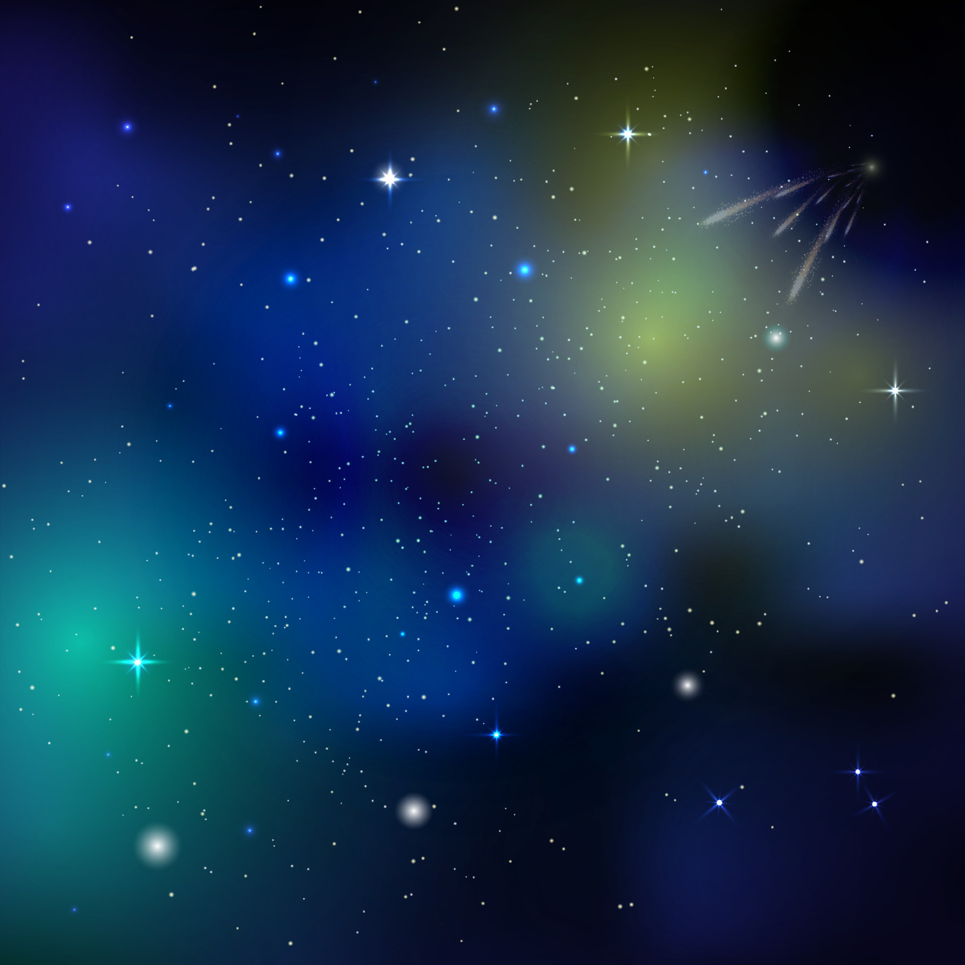 space background with comet 17264751 Vector Art at Vecteezy
