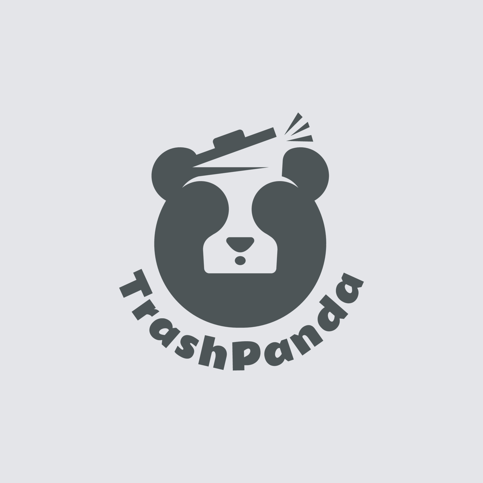 Simple and modern Trash Panda illustration for logo design 17265024