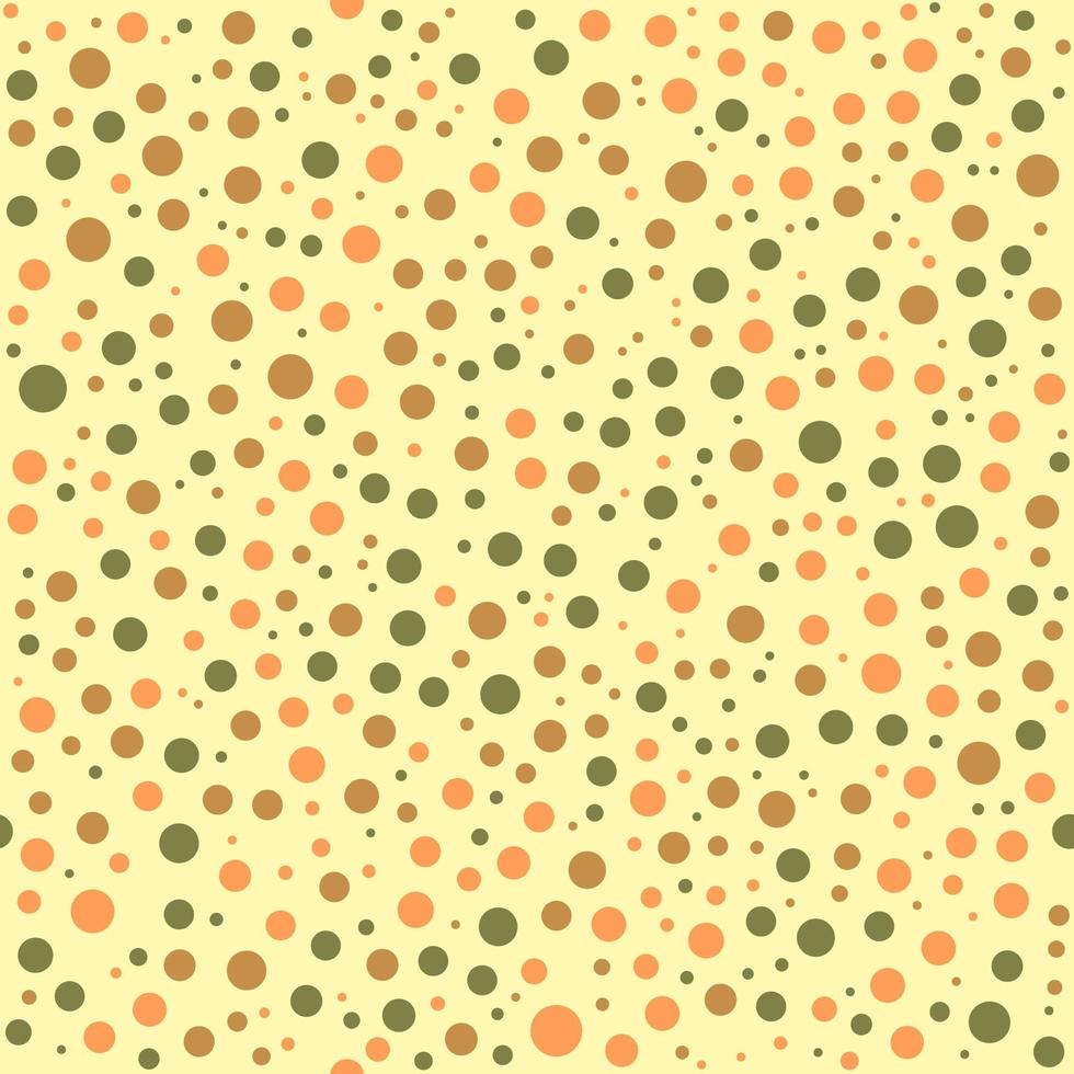 Irregular retro chaotic dots or circles seamless pattern background vector