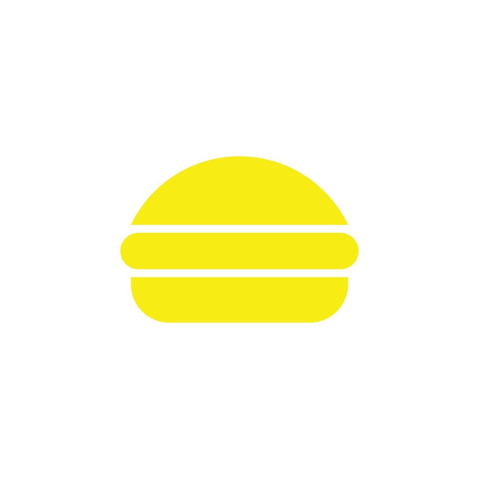 eps10 yellow vector chicken burger hamburger abstract solid art icon or logo isolated on black background. fast food symbol in a simple flat trendy modern style for your website design, and mobile app