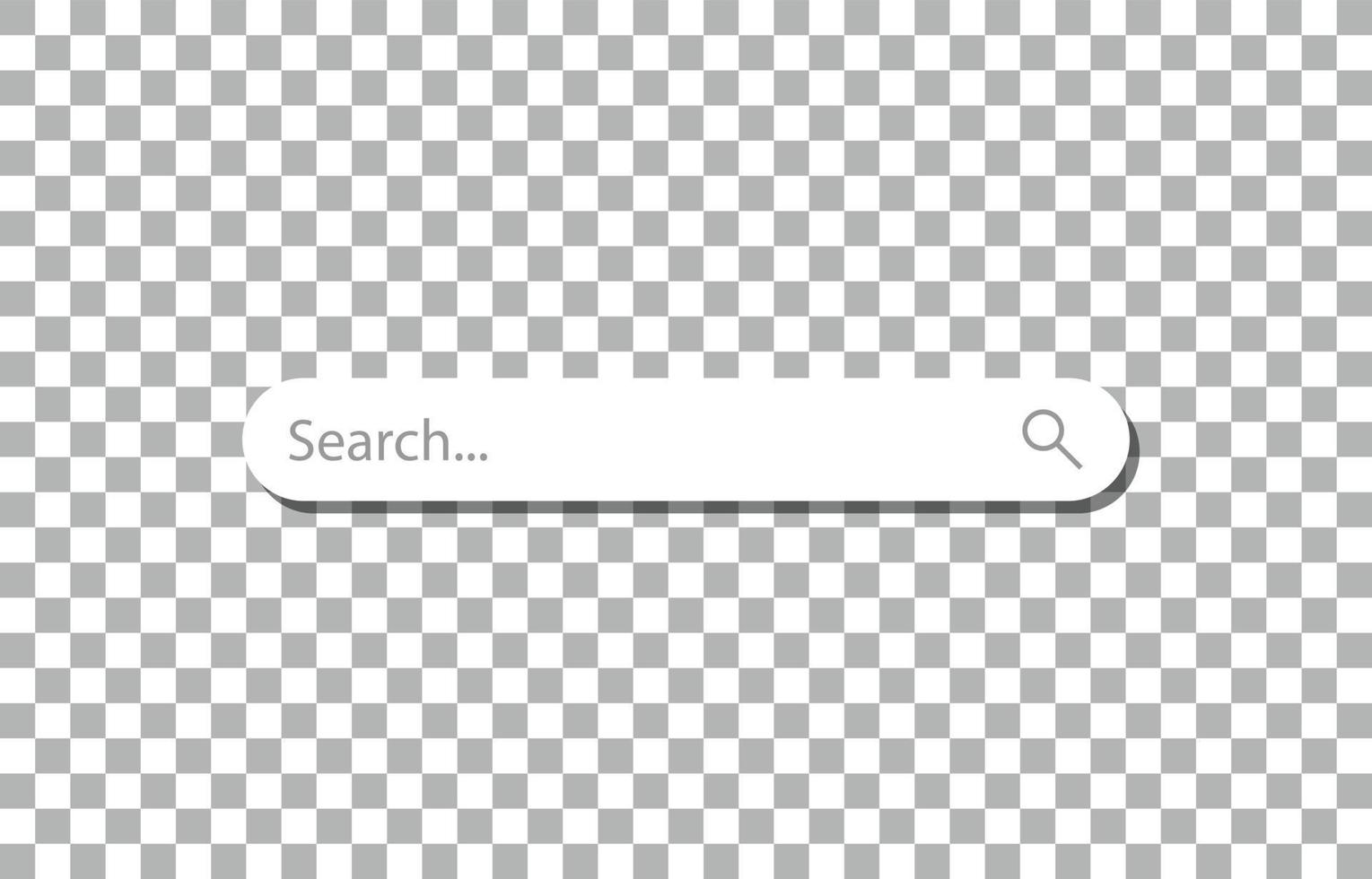 barra de búsqueda vectorial eps10, cuadro de búsqueda con sombra sobre fondo transparente. plantilla de diseño de vector de motor de búsqueda