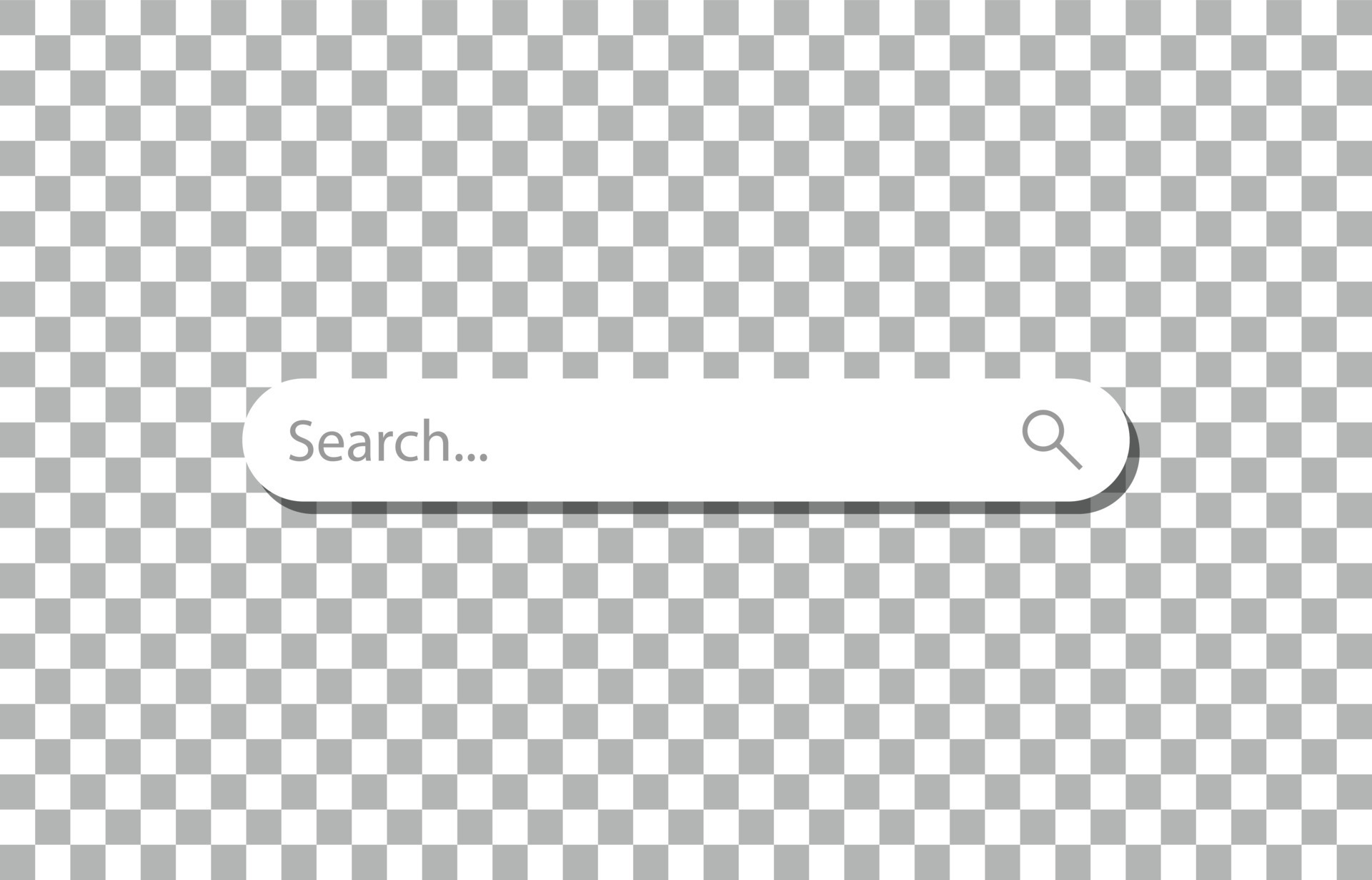 eps10 vector Search bar, search box with shadow on transparent