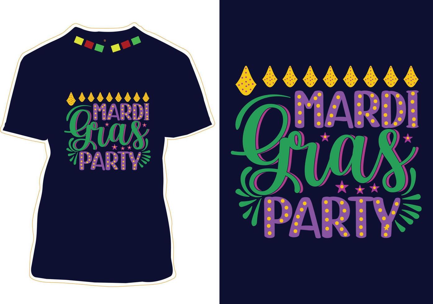 Mardi Gras T-Shirt Design vector