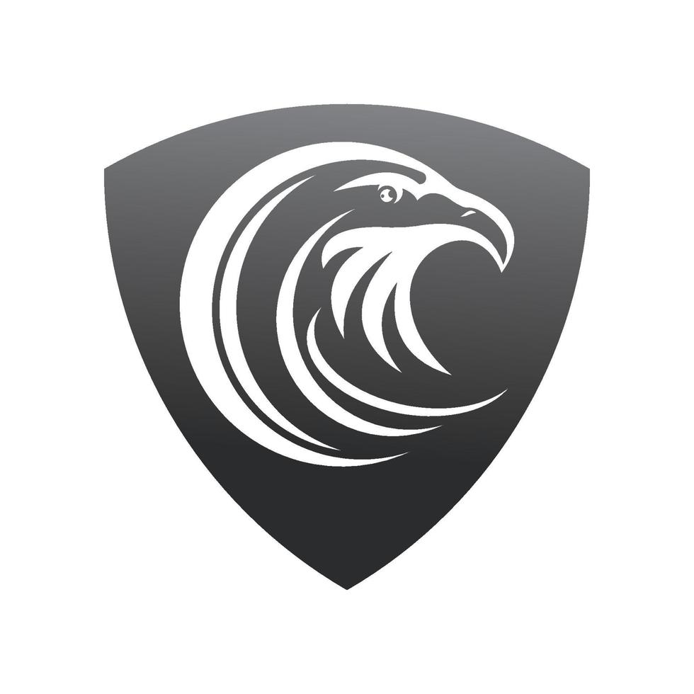 Falcon logo template vector