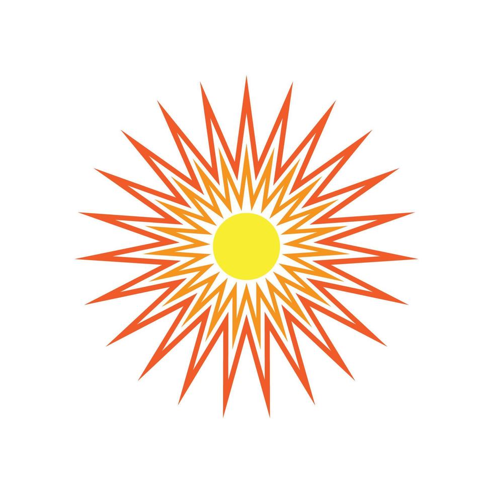 Creative sun concept logo illustration vector