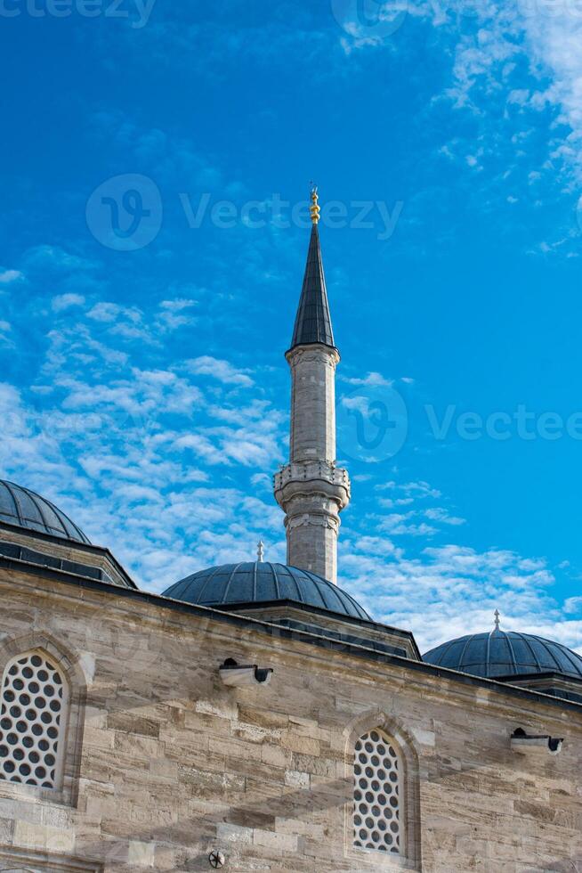 Ottoman Turkish style mosque minaret as Religious Muslim temple architecture 17265730 Stock