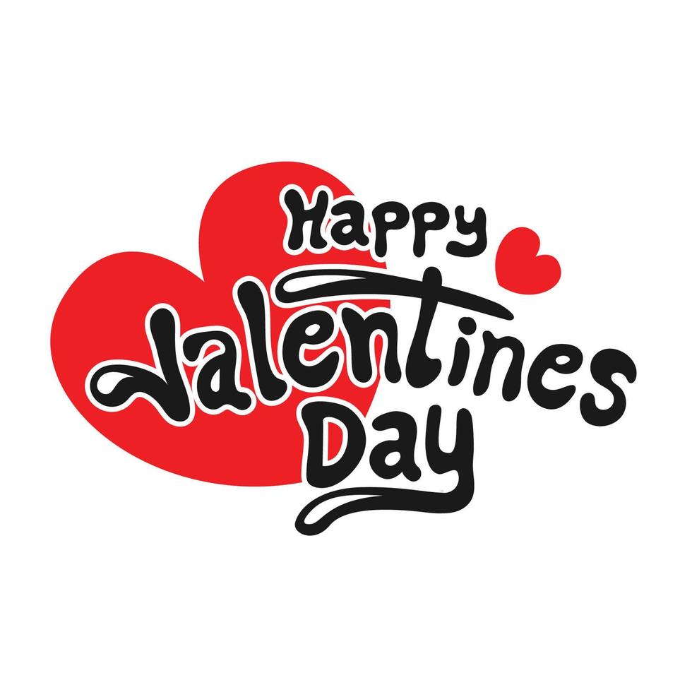 Valentines Day Vector Typography And Lettering Card Design With Heart Pattern Background. Valentines Day Text, Card, T shirt Illustration.