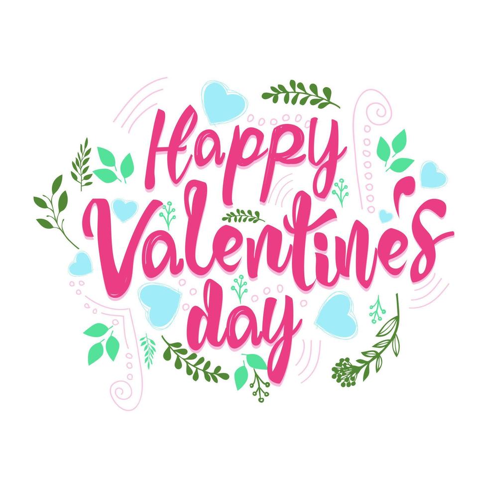 feliz día de san valentín con un diseño simple. para alguien que ama la ilustración vector