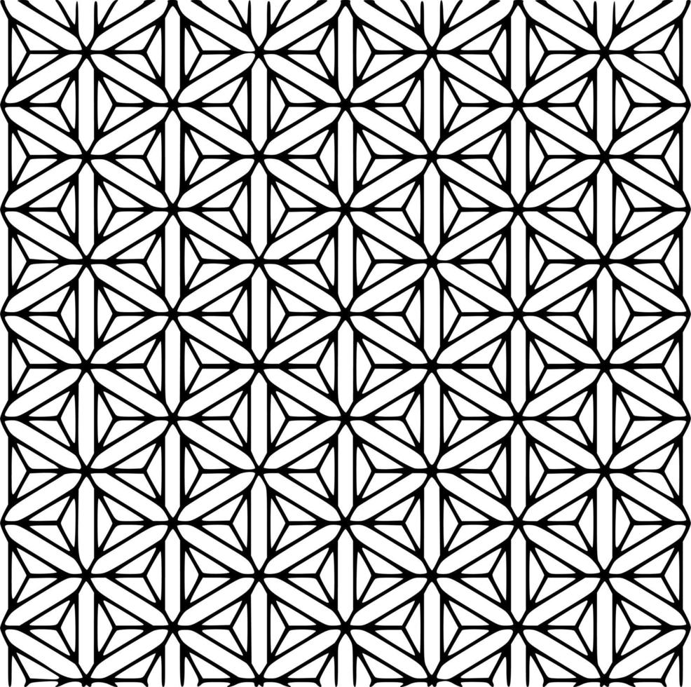 Black and white line patterns vector