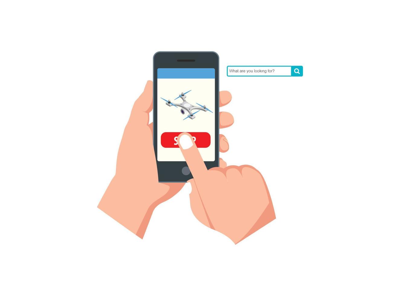 Parcel package order tracking flat 3d isometry isometric business online store shop delivery concept web vector illustration. Big box on magnifier and micro customers. Creative people collection.
