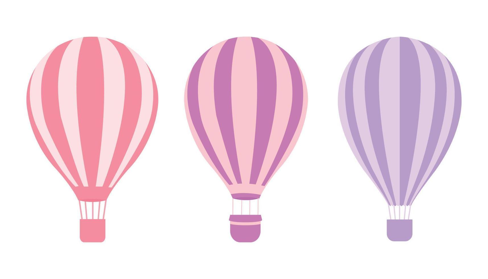 globos multicolores. ilustración de color brillante sobre un fondo blanco. vector. vector