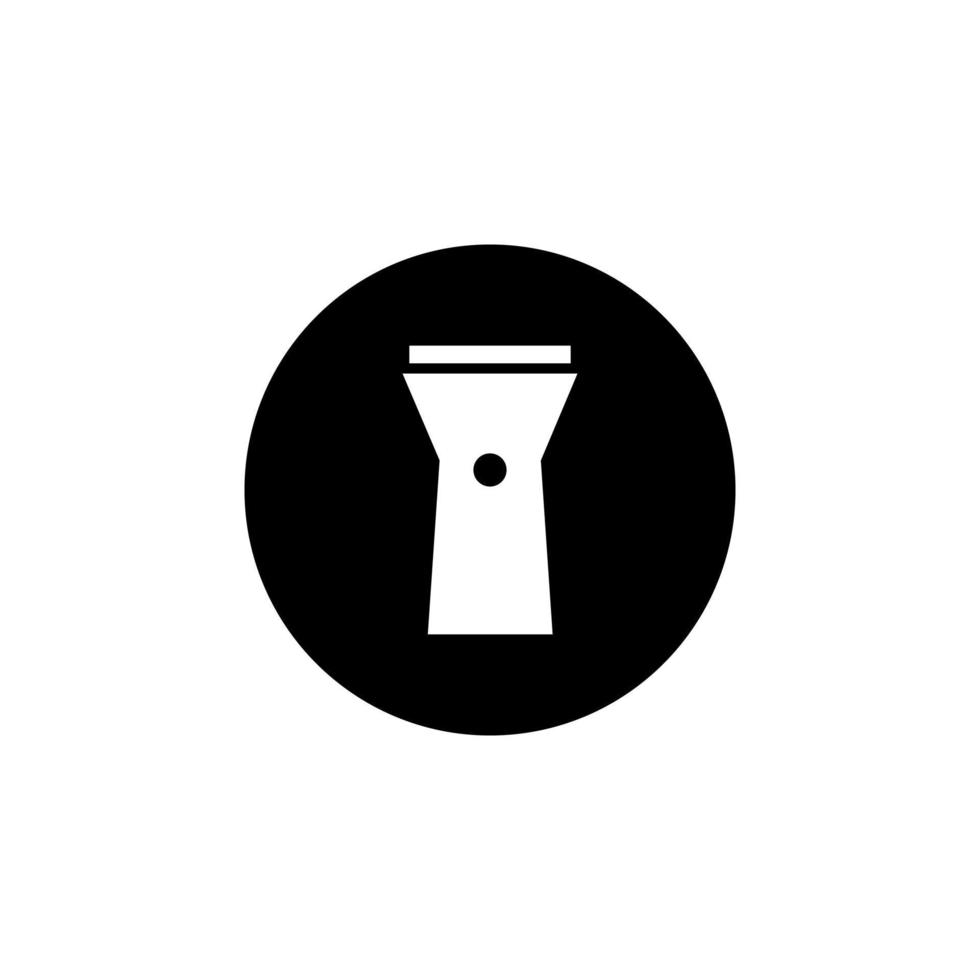 Vector Flashlight symbol icon for modern technology