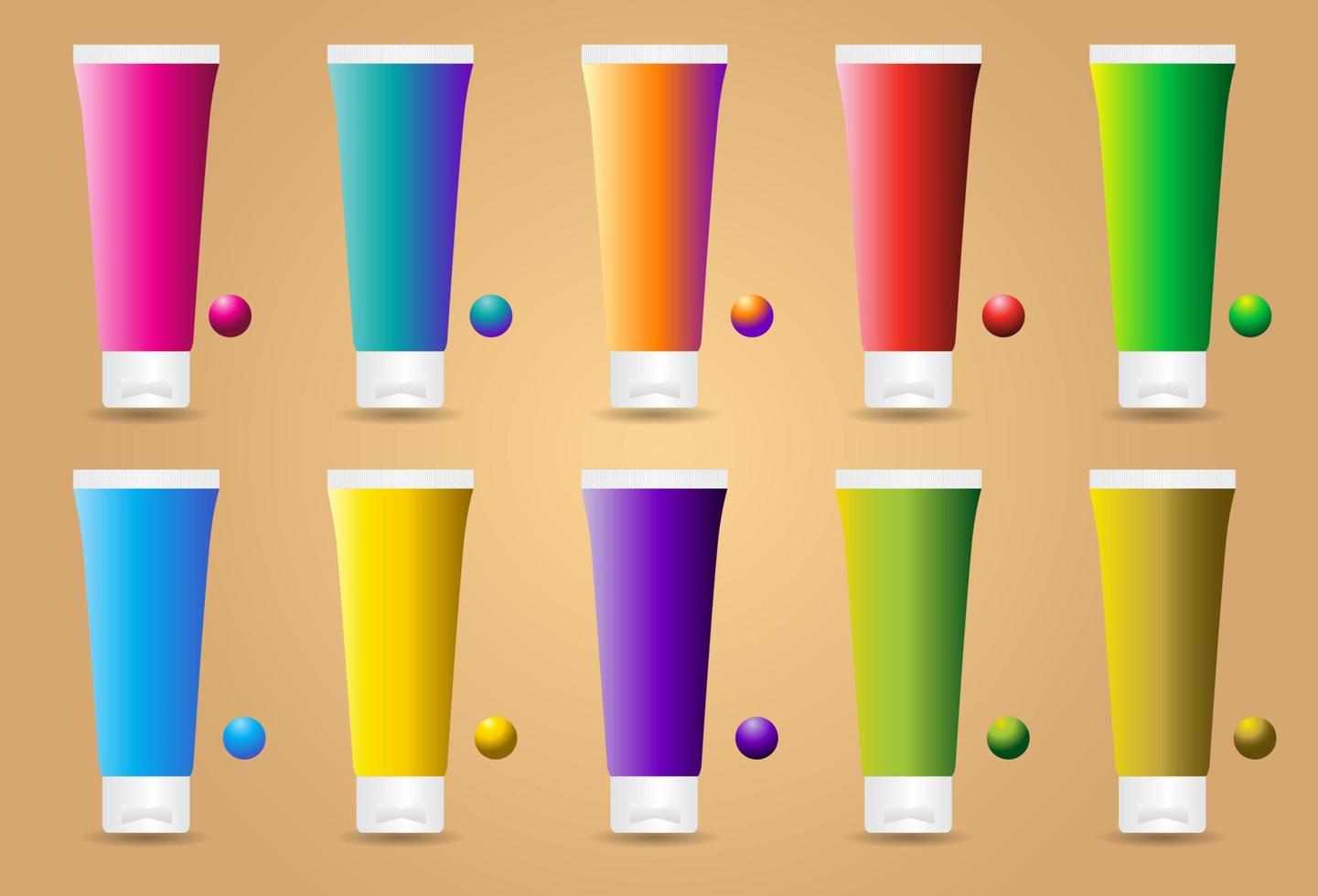 Skin smoothing peeling gel in different color of packages vector