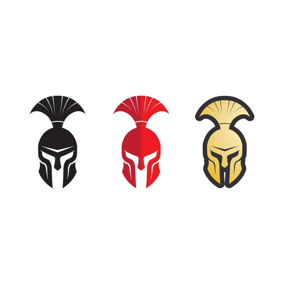 spartan and gladiator logo icon designs vector set