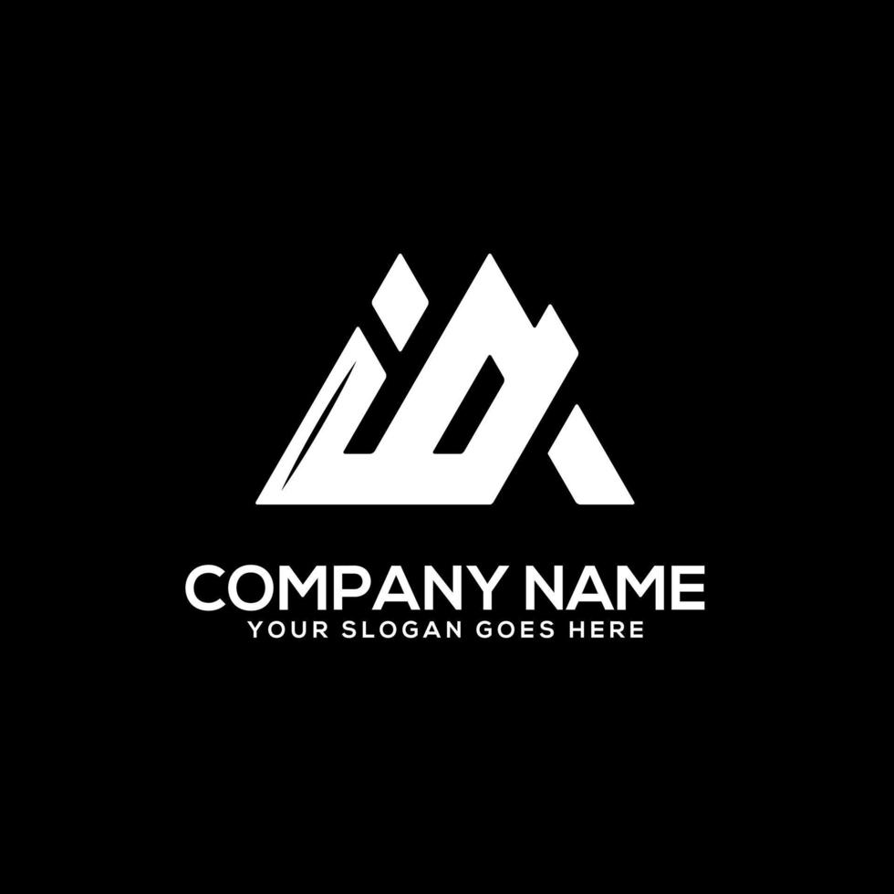 ID initial logo inspiration, I and D logo vector, can used sport, finance, firm logo template vector