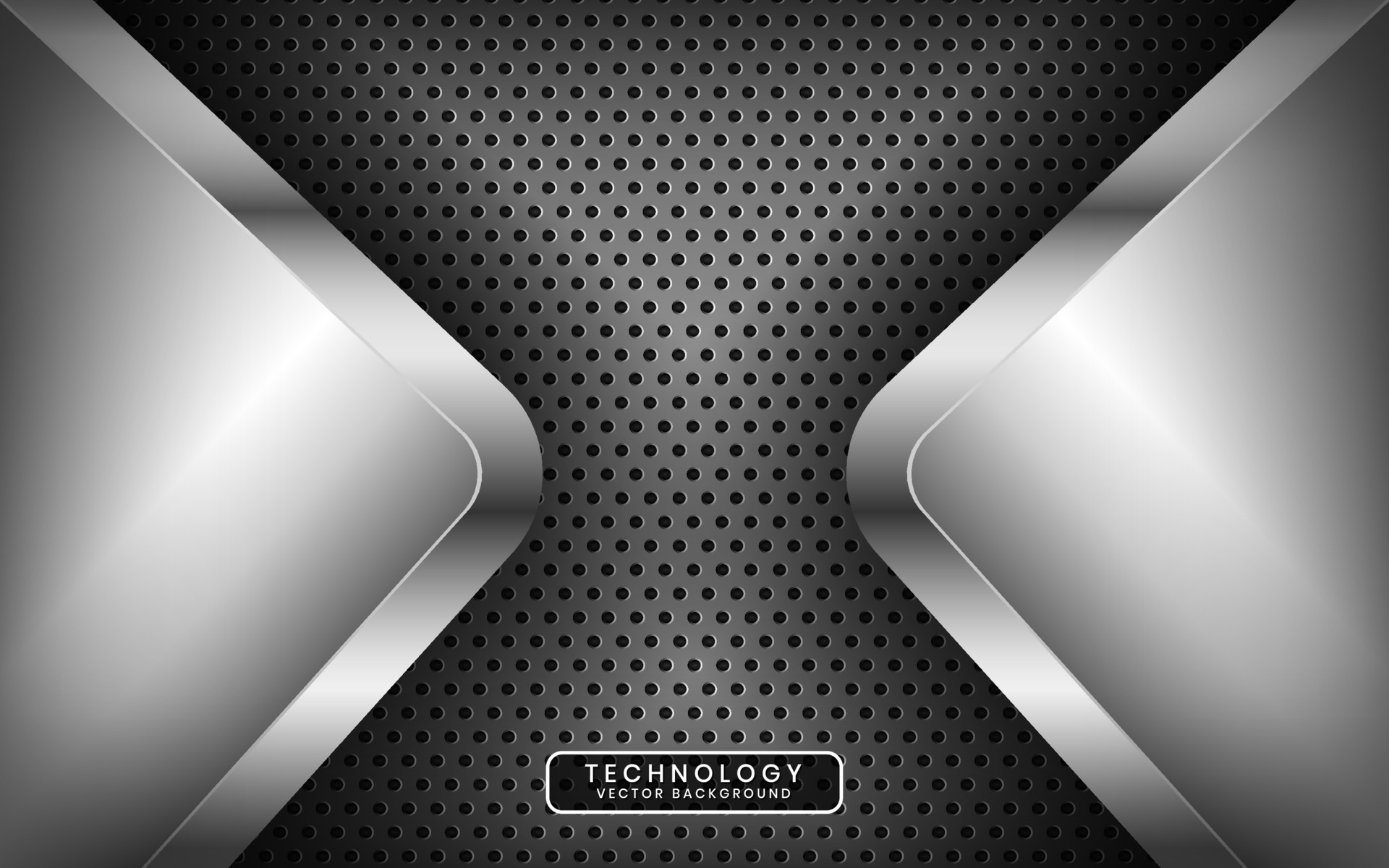 3D grey techno abstract background overlap layer on dark space with