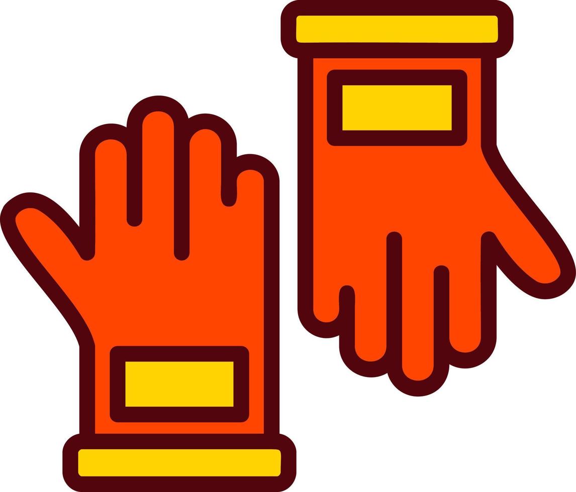 Hand Gloves Vector Icon