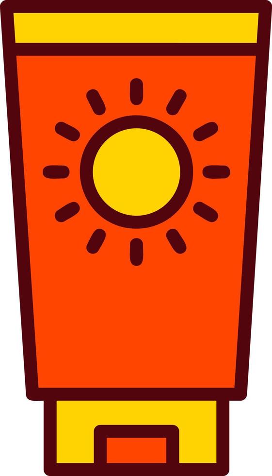 icono de vector de protector solar