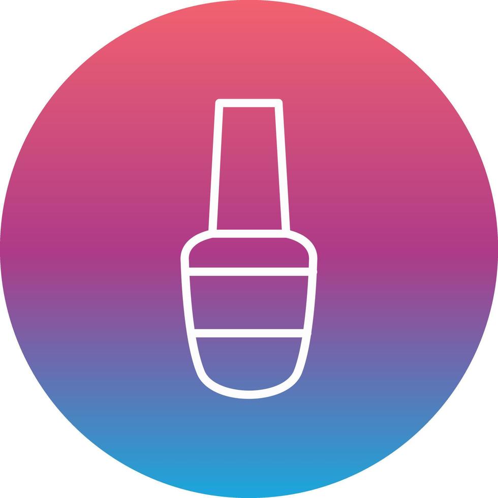 icono de vector de esmalte de uñas