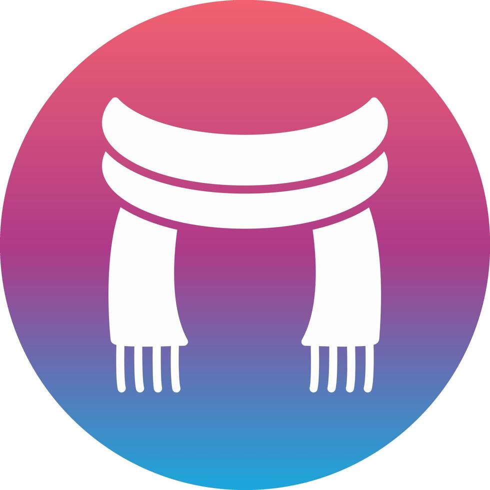 Winter Scarf Vector Icon