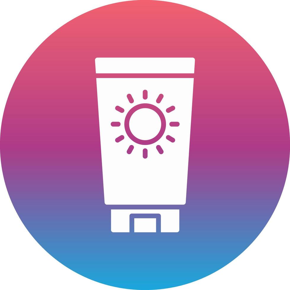 Sunscreen Vector Icon
