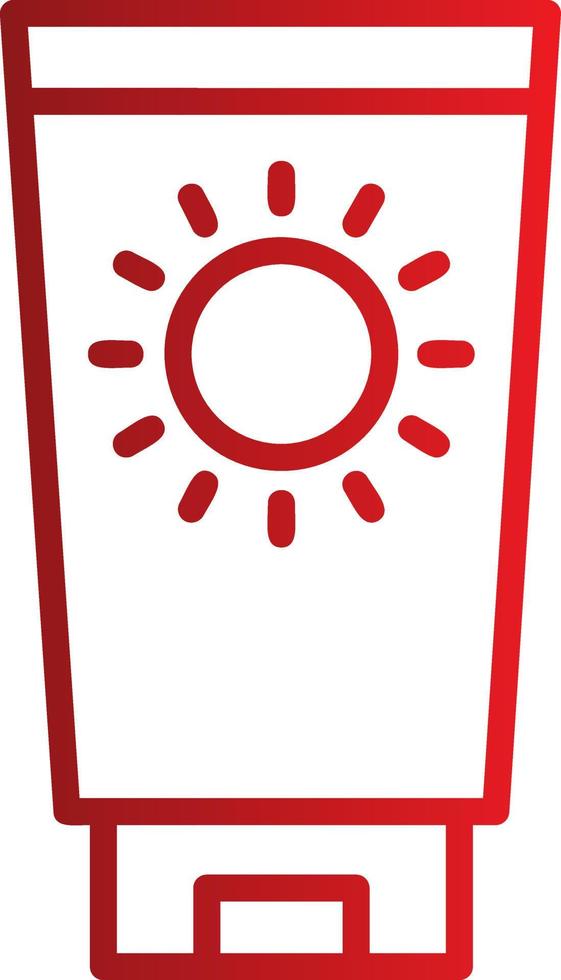 icono de vector de protector solar