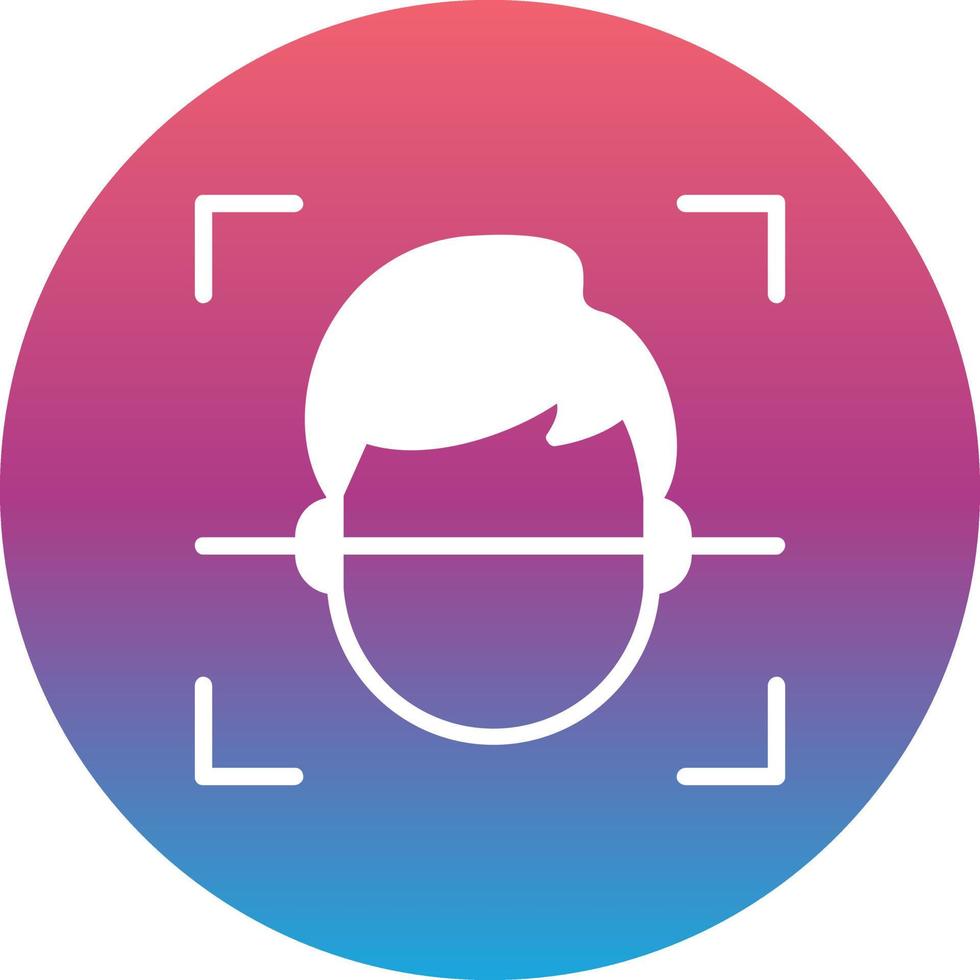 Face Scan Vector Icon