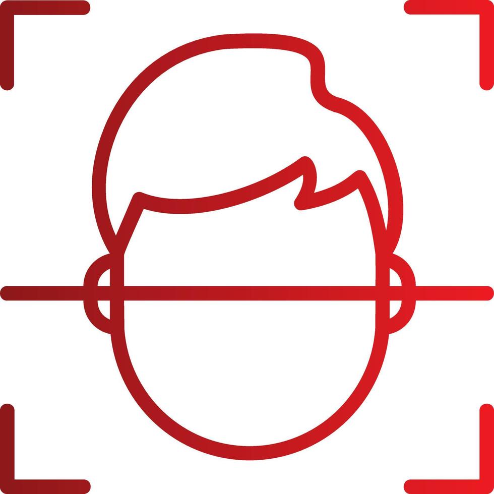 Face Scan Vector Icon