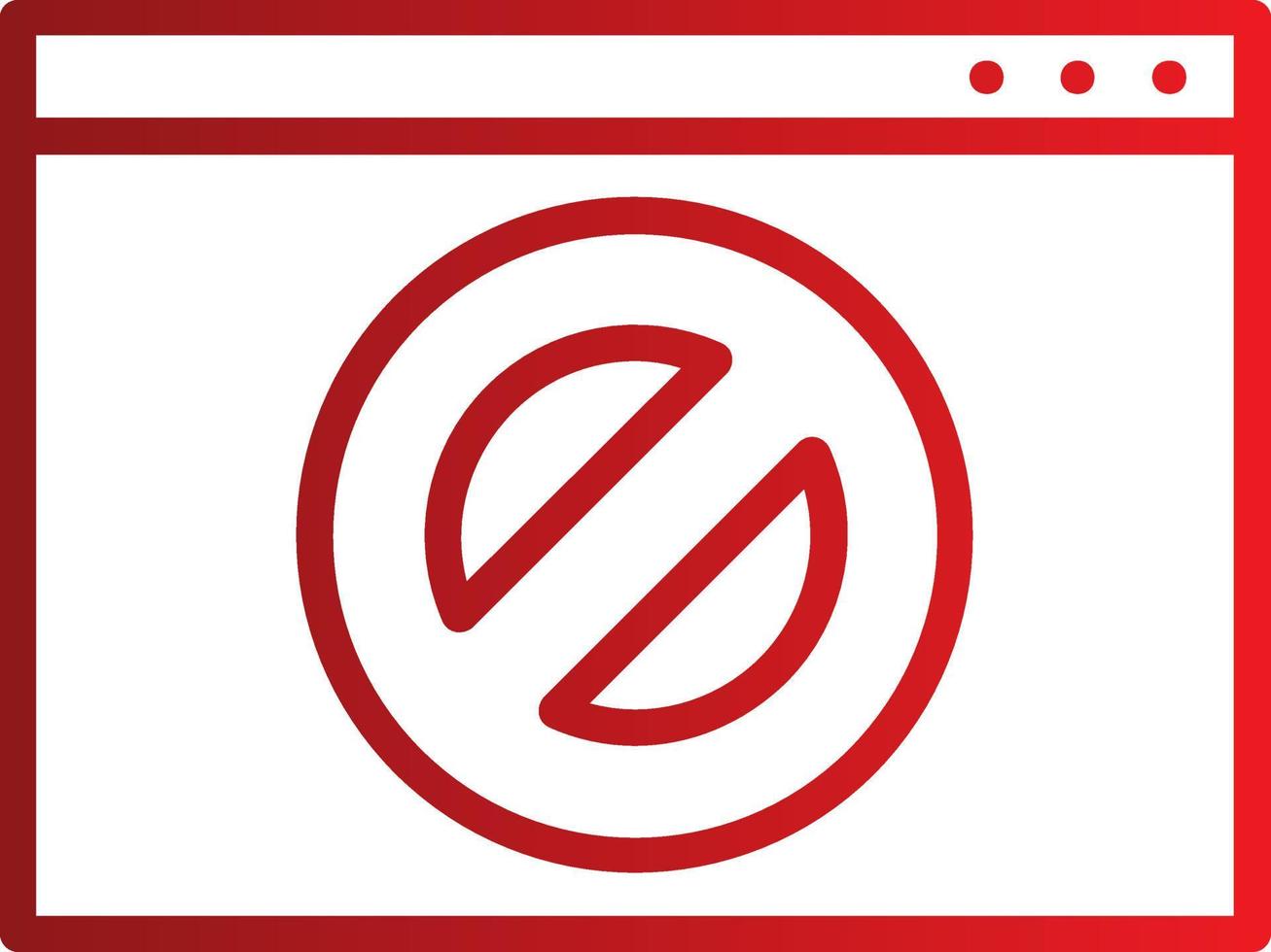 Ban Vector Icon