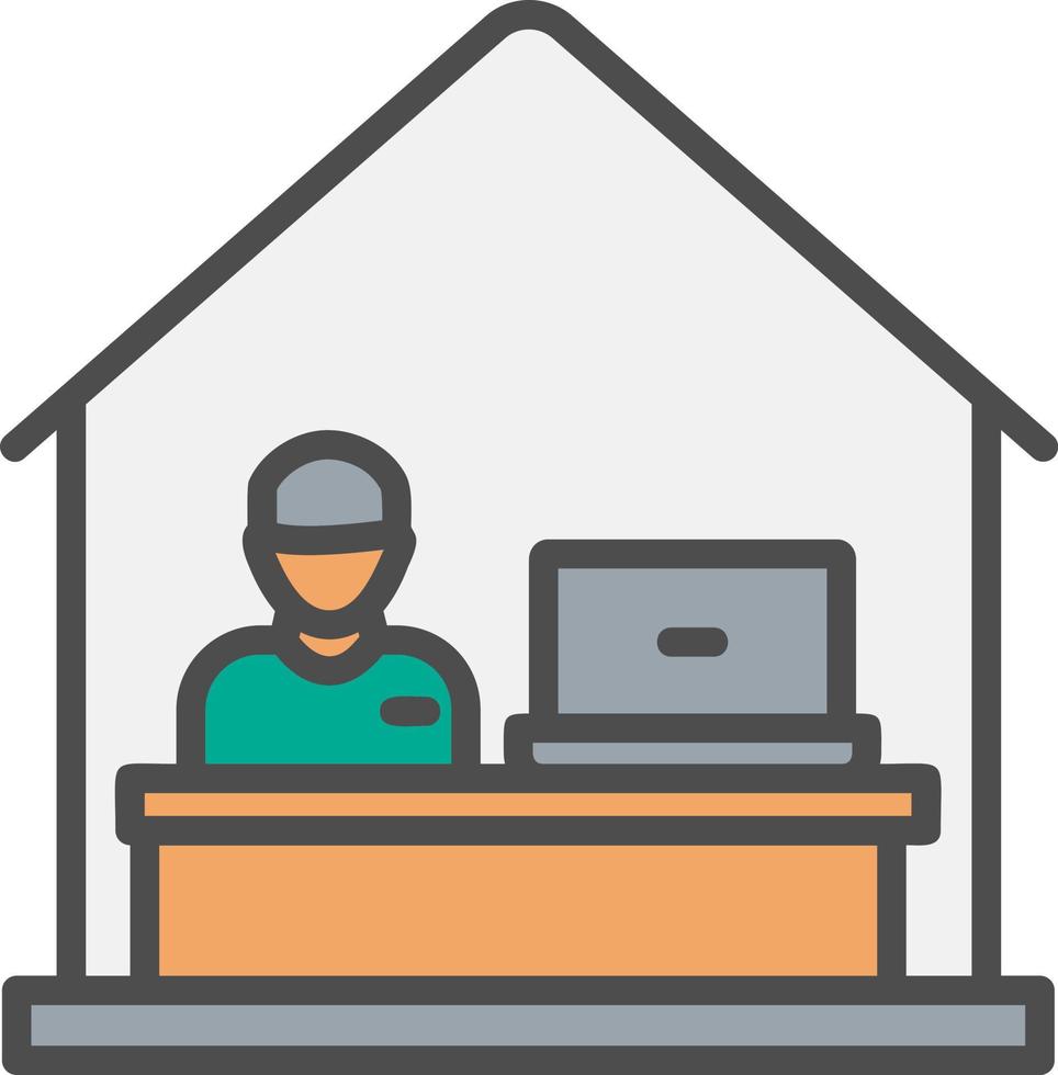 Work From Home Vector Icon