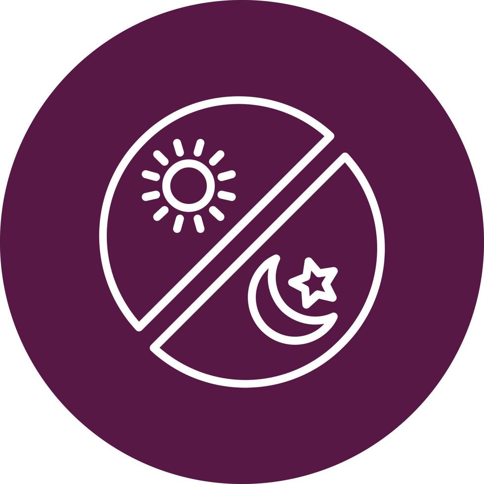 Day And Night Vector Icon