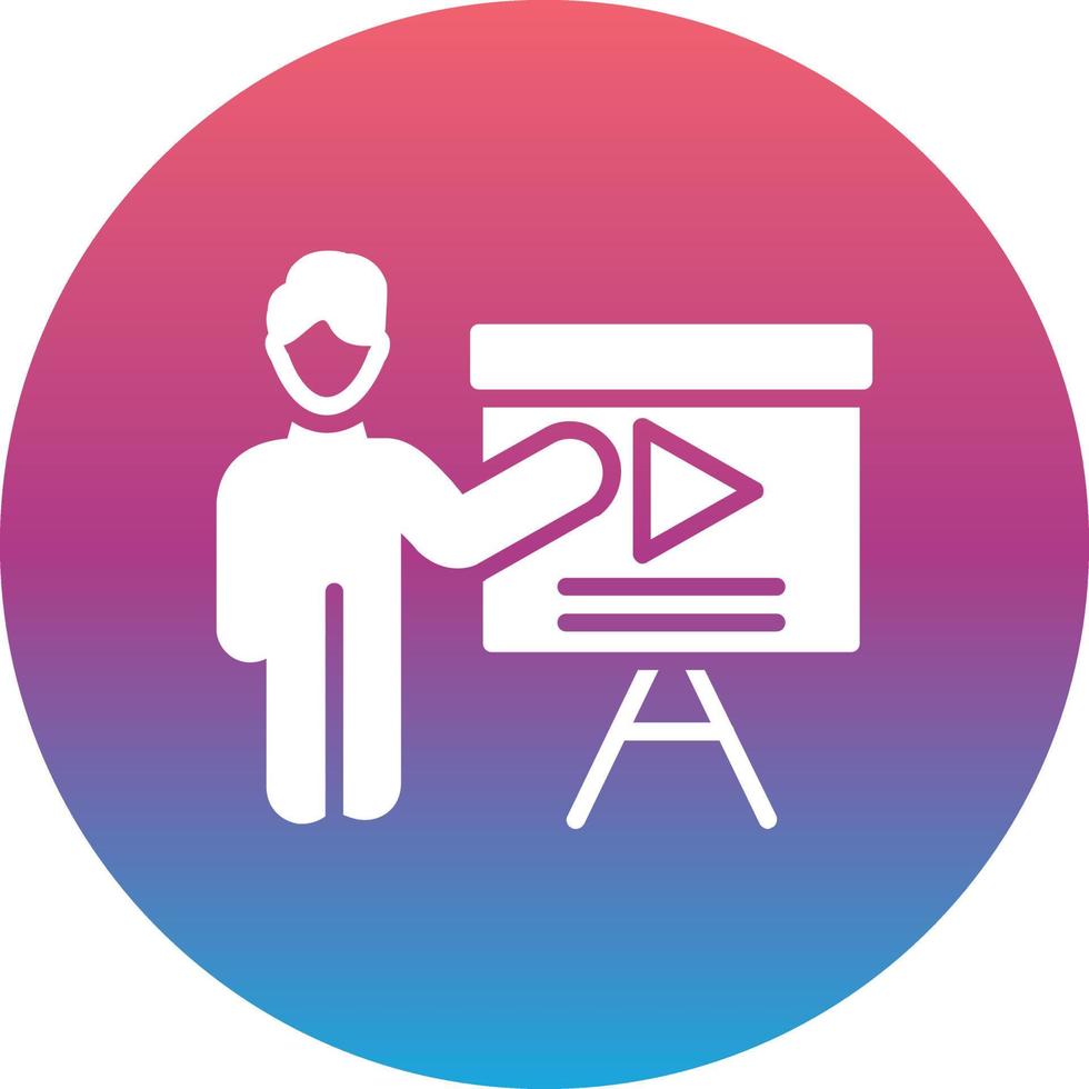Video Presentation Vector Icon