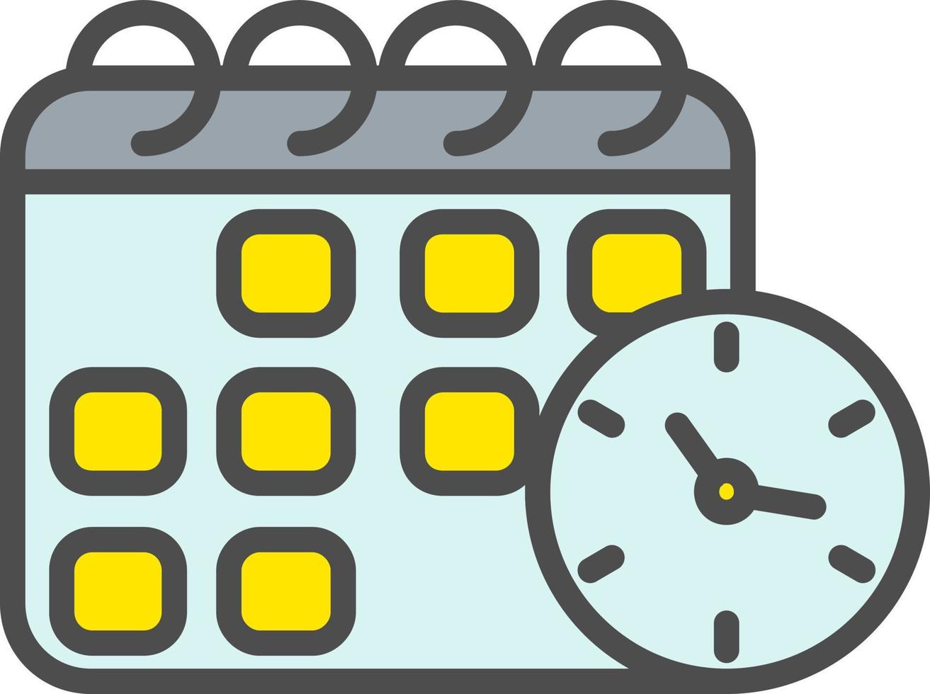 Time Table Vector Icon